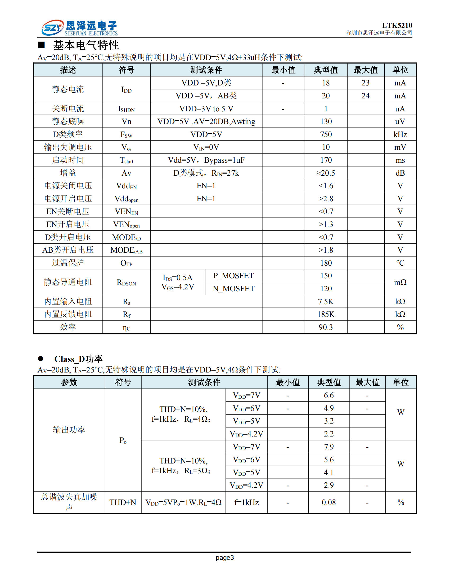 LTK5210宽电压2.8-7V_自带耳机功能双声道立体声脉冲控制F类_2X7.8W_音频功率放大器ESOP-10 2023-12-06_02.png